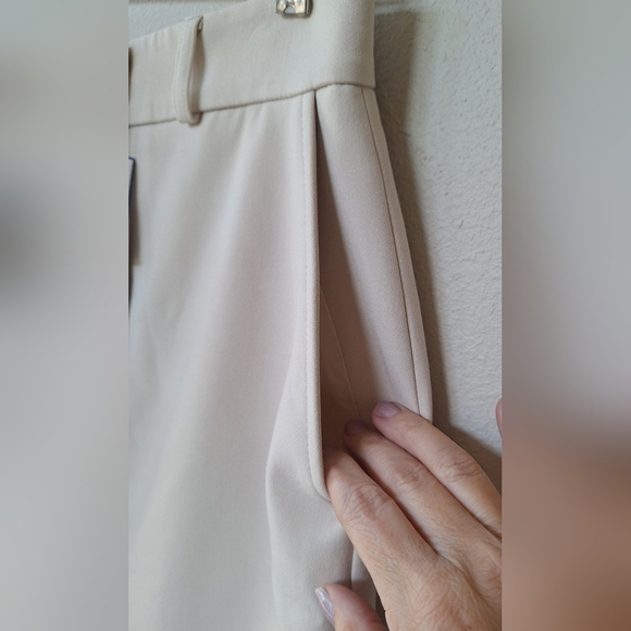 NWT Samsoe Samsoe Erika Skirt Midi Cream Button Down Closure Womens Size M - Picture 7 of 11